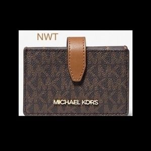 Brown Accordion Card Case Wallet